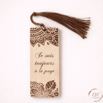 marque page en bois personnalisé