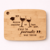 planche apero en bois arrondie personnalisee