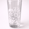 verre gravure personnalisee lion fleur